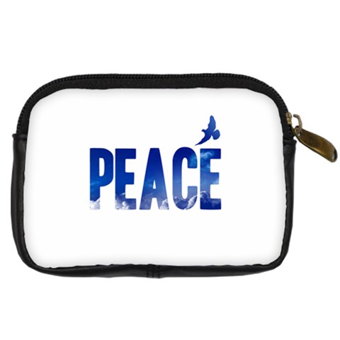 Peace Bird Digital Camera Leather Case from ArtsNow.com Back