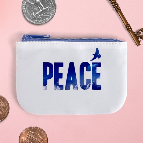 Peace Bird Mini Coin Purse from ArtsNow.com Front