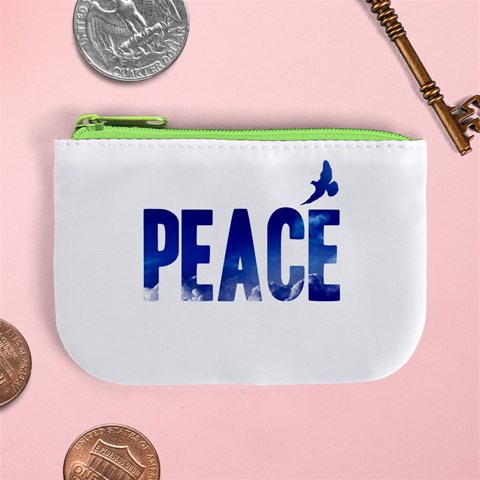 Peace Bird Mini Coin Purse from ArtsNow.com Front