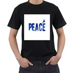 Peace Bird Men s T-Shirt (Black)