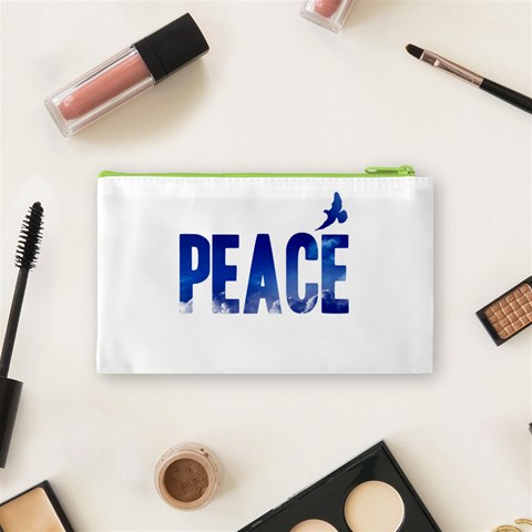 Peace Bird Cosmetic Bag (Small) from ArtsNow.com Back