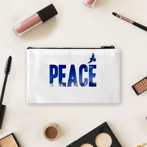 Peace Bird Cosmetic Bag (Small) from ArtsNow.com Back