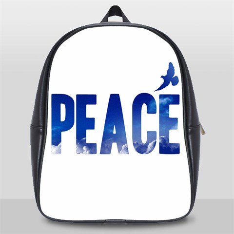 Peace Bird School Bag (Large) from ArtsNow.com Front