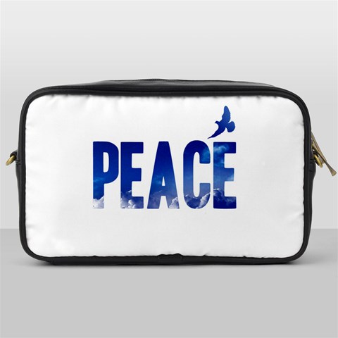 Peace Bird Toiletries Bag (One Side) from ArtsNow.com Front