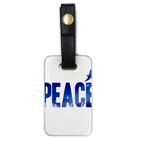 Peace Bird Luggage Tag (one side) from ArtsNow.com Front