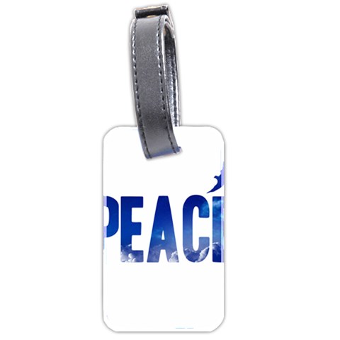 Peace Bird Luggage Tag (two sides) from ArtsNow.com Back