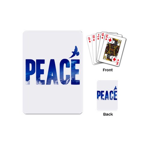 Peace Bird Playing Cards (Mini) from ArtsNow.com Back