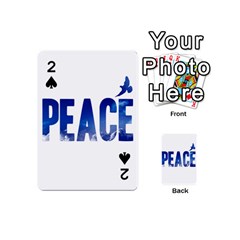 Peace Bird Playing Cards 54 (Mini) from ArtsNow.com Front - Spade2