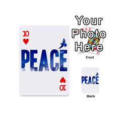 Peace Bird Playing Cards 54 (Mini) from ArtsNow.com Front - Heart10