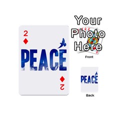 Peace Bird Playing Cards 54 (Mini) from ArtsNow.com Front - Diamond2