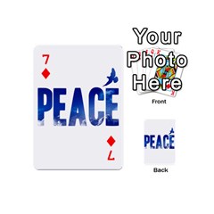 Peace Bird Playing Cards 54 (Mini) from ArtsNow.com Front - Diamond7