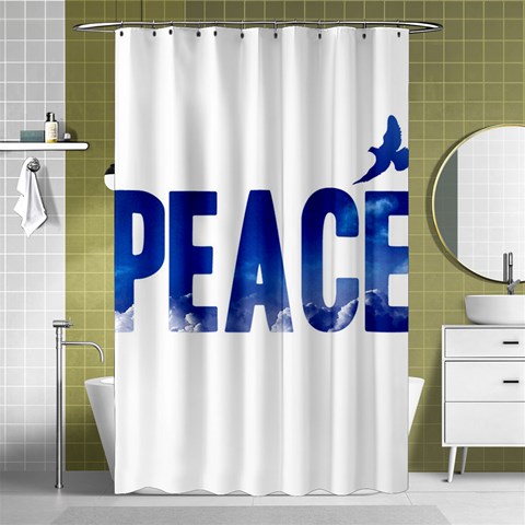 Peace Bird Shower Curtain 48  x 72  (Small) from ArtsNow.com Curtain(48  X 72 ) - 42.18 x64.8  Curtain(48  X 72 )