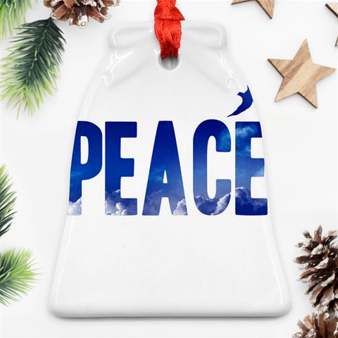 Peace Bird Bell Ornament (Two Sides) from ArtsNow.com Back