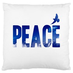 Peace Bird Large Cushion Case (Two Sides) from ArtsNow.com Front