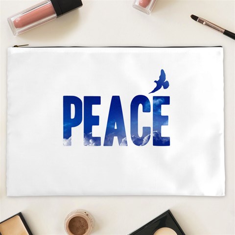 Peace Bird Cosmetic Bag (XXL) from ArtsNow.com Front