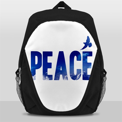 Peace Bird Backpack Bag from ArtsNow.com Front