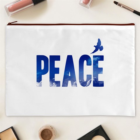 Peace Bird Cosmetic Bag (XXXL) from ArtsNow.com Front