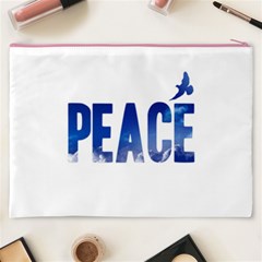 Peace Bird Cosmetic Bag (XXXL) from ArtsNow.com Back