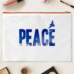 Peace Bird Cosmetic Bag (XXXL) from ArtsNow.com Back