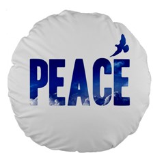 Peace Bird Large 18  Premium Round Cushion  from ArtsNow.com Front