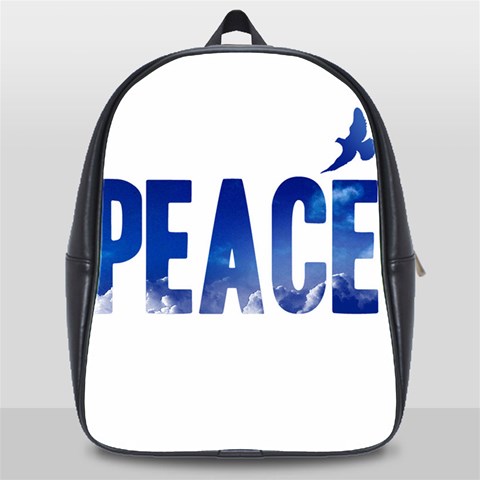 Peace Bird School Bag (XL) from ArtsNow.com Front