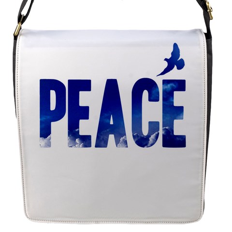 Peace Bird Flap Closure Messenger Bag (S) from ArtsNow.com Front