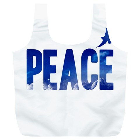 Peace Bird Full Print Recycle Bag (XL) from ArtsNow.com Back