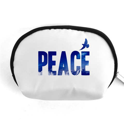 Peace Bird Accessory Pouch (Medium) from ArtsNow.com Front