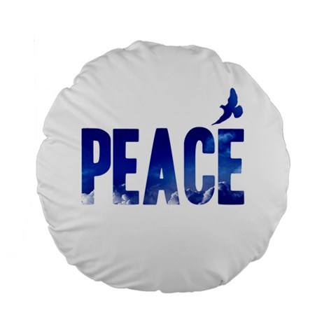 Peace Bird Standard 15  Premium Flano Round Cushion  from ArtsNow.com Front