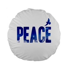 Peace Bird Standard 15  Premium Flano Round Cushion  from ArtsNow.com Front