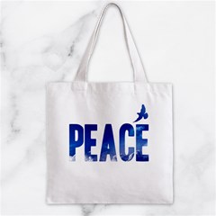 Peace Bird Zipper Grocery Tote Bag from ArtsNow.com Front