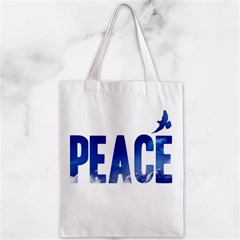 Peace Bird Zipper Classic Tote Bag from ArtsNow.com Front