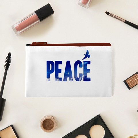 Peace Bird Cosmetic Bag (XS) from ArtsNow.com Front