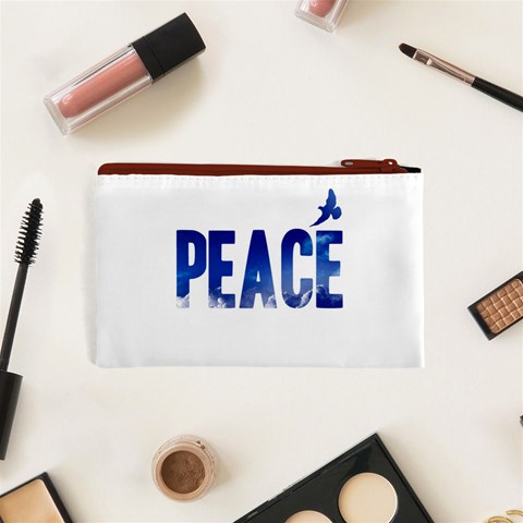 Peace Bird Cosmetic Bag (XS) from ArtsNow.com Back