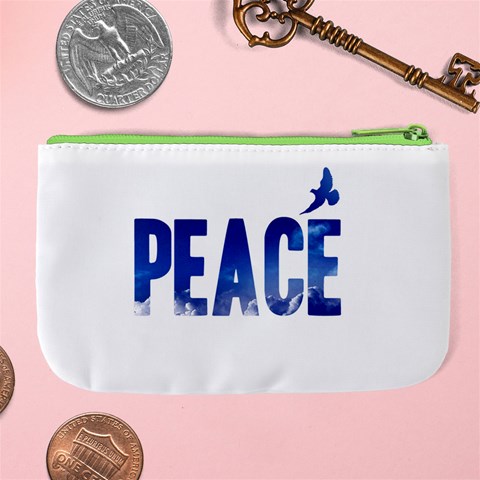 Peace Bird Large Coin Purse from ArtsNow.com Back