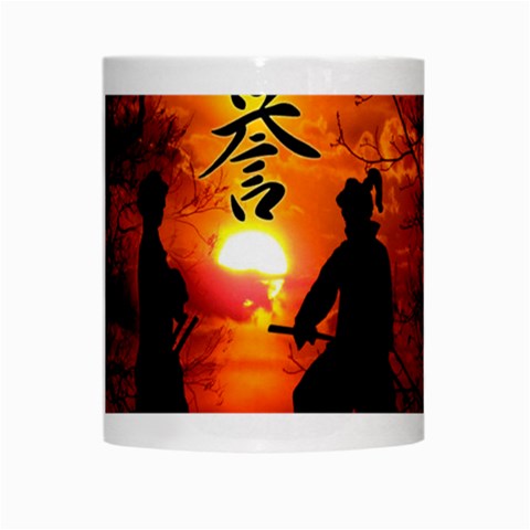 Ninja Sunset White Mug from ArtsNow.com Center