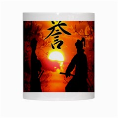 Ninja Sunset White Mug from ArtsNow.com Center