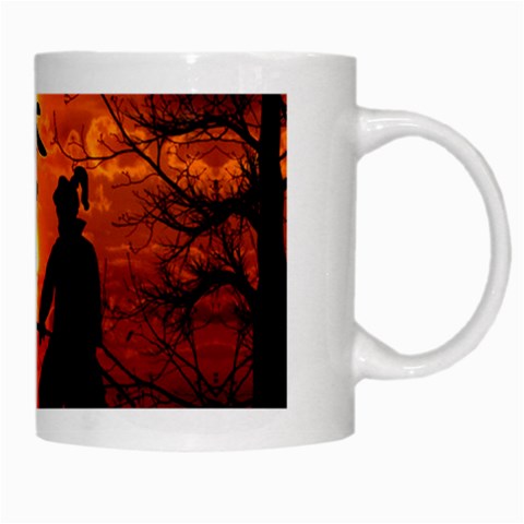 Ninja Sunset White Mug from ArtsNow.com Right