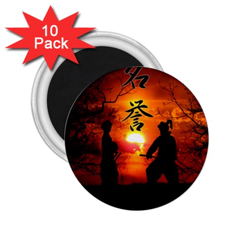 Ninja Sunset 2.25  Magnet (10 pack) from ArtsNow.com Front