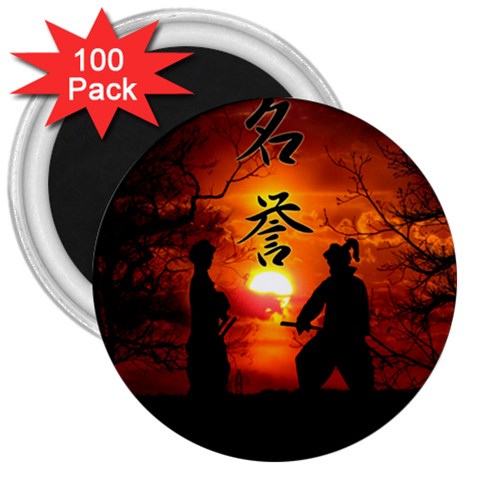 Ninja Sunset 3  Magnet (100 pack) from ArtsNow.com Front