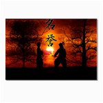 Ninja Sunset Postcard 4  x 6 