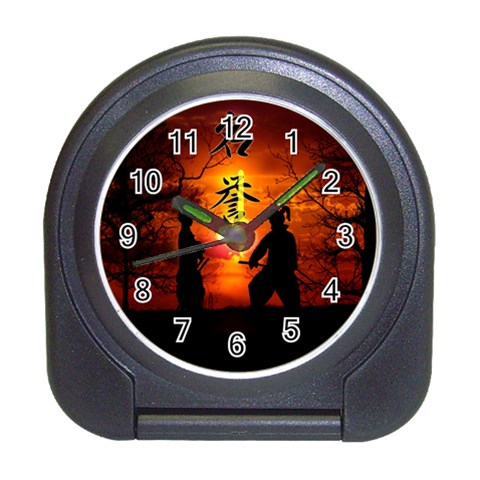 Ninja Sunset Travel Alarm Clock from ArtsNow.com Front