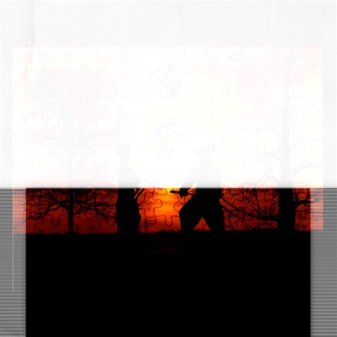 Ninja Sunset Jigsaw Puzzle (Rectangular) from ArtsNow.com Front