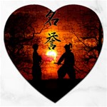 Ninja Sunset Jigsaw Puzzle (Heart)