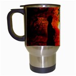 Ninja Sunset Travel Mug (White)