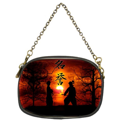 Ninja Sunset Chain Purse (Two Sides) from ArtsNow.com Front