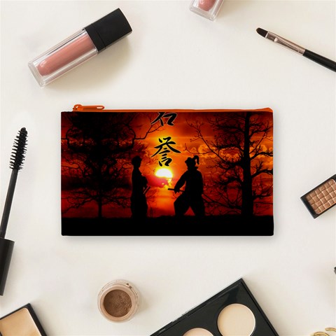 Ninja Sunset Cosmetic Bag (Small) from ArtsNow.com Front