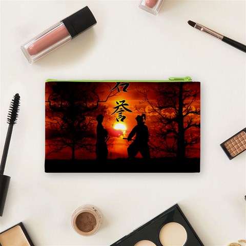 Ninja Sunset Cosmetic Bag (Small) from ArtsNow.com Back