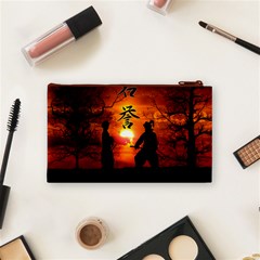 Ninja Sunset Cosmetic Bag (Small) from ArtsNow.com Back