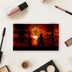 Ninja Sunset Cosmetic Bag (Small) from ArtsNow.com Back